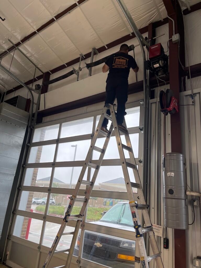 Commercial garage door system service in Dallas Fort Worth